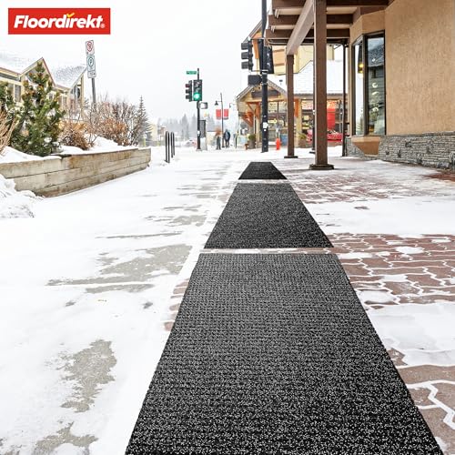 Tapis de sécurité antidérapant extérieur revêtement granulé gris universel