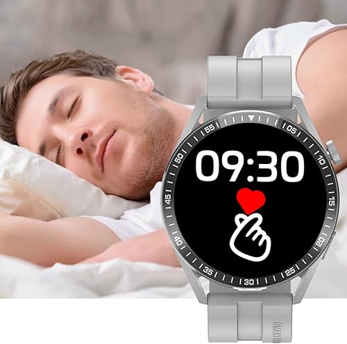 Reloj inteligente de pantalla redonda 2023, reloj inteligente con pantalla HD redonda de 1.32 pulgadas, llamada Bluetooth, información Pushheart,