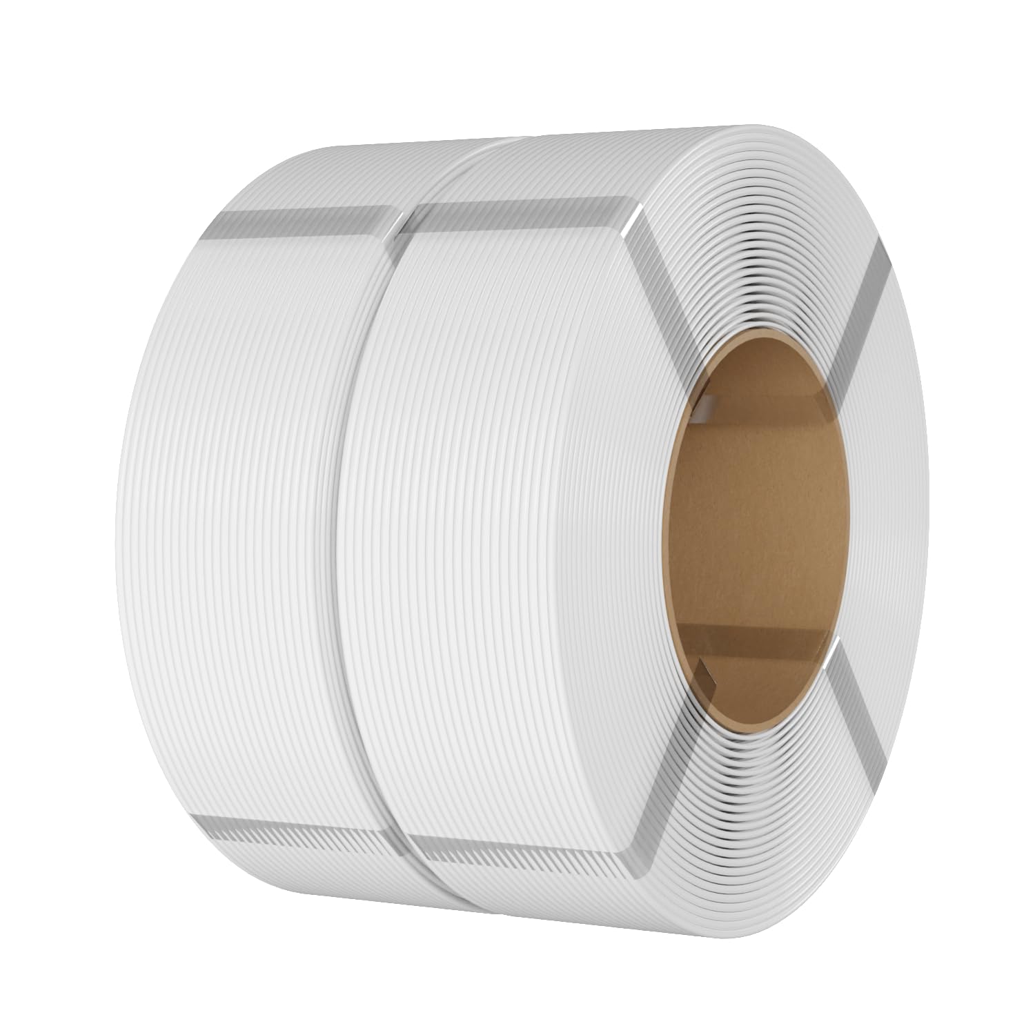 eSUN PLA Refill Filamento di ricarica 1,75 mm, filamento di stampa 3D senza spago Precisione, precisione dimensionale +/- 0,03 mm, 1 kg per bobina, 2 bobine per stampanti 3D,Bianco-2KG