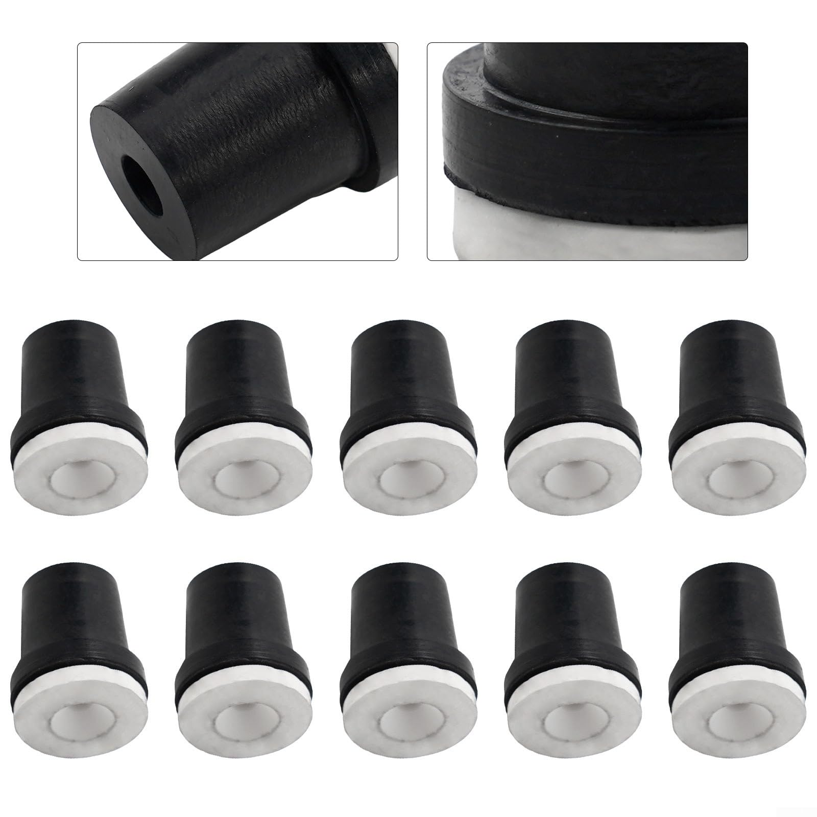 Lot De 15 Buses De Sablage En Céramique - Longueur 65 Mm - Diamètre Trou 2 Mm Ou 3 Mm - Pour Sableuse - 7