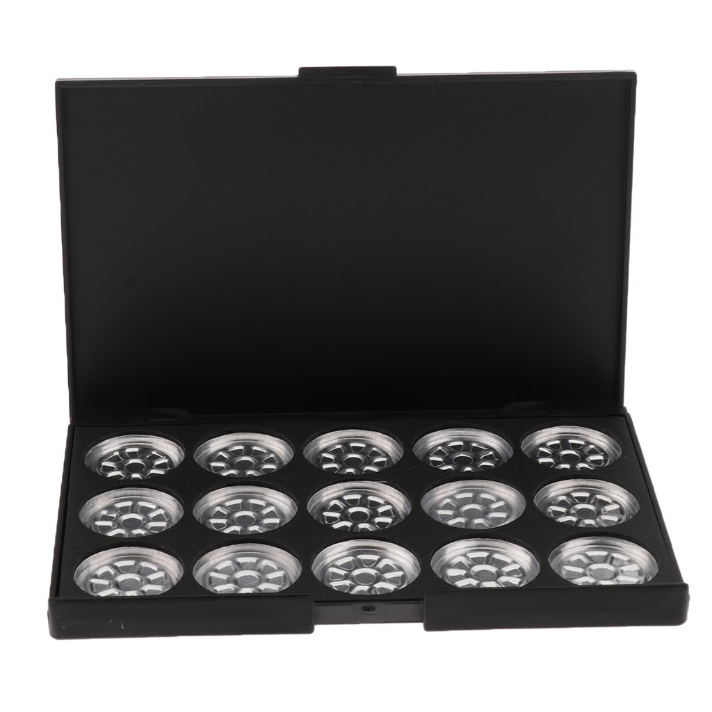 15 Compartments Empty Makeup Palette Eyeshadow Blusher Case Pans|1x Empty Makeup Palette|Eye Shadow| Makeup |Health Beauty | Premium Product for Home, Office or Professional Use Durable and Ea-image-36