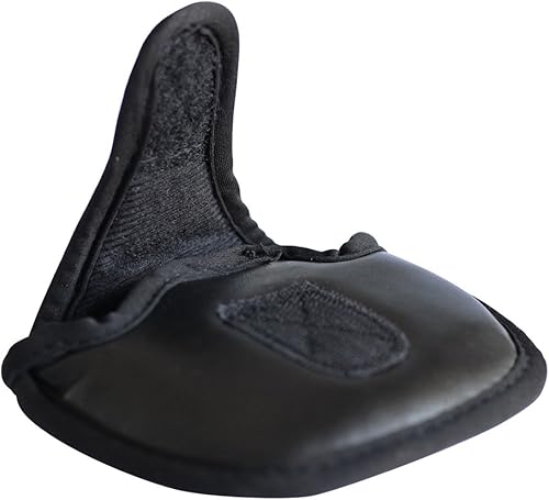 Miniatura 5 de Funda de cuero sintético para putter de golf pequeña, color negro, perfecta para putters de mazo, se adapta a la mayoría de los palos de 2 palos de
