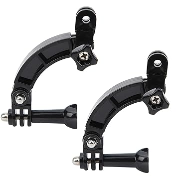 Selfie Extension Arm, Helmet Extension Arm, Sports Camera Accessories, 2 Sets Universal Interface for Mountaineering Camping