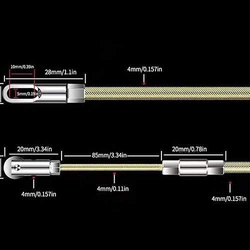 Miniatura 4 de Shakven Herramienta de dispositivo de roscado de cable universal  Extractor de cable de cinta de pescado, extractor de enhebrador de cable