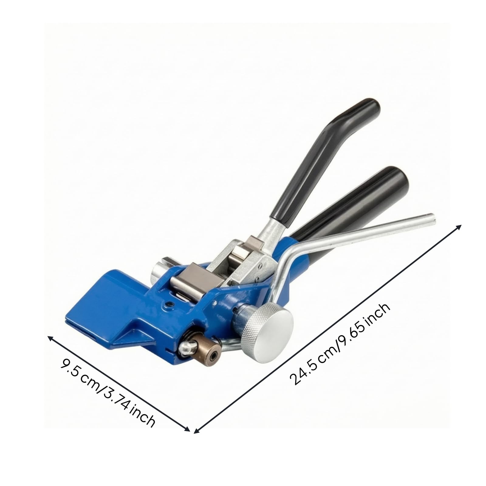 Pince à Serre-Câbles Manuel Outil Manuel à Serre-Câbles Robuste Outil pour Électricité, Atelier, Modèle À Cliquet Bleu, Bleu, Bleu