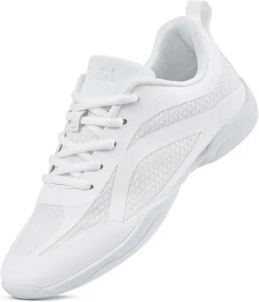 CADIDL Cheer Shoes for Women White Cheerleading Athletic Dance Shoes Girls Flats Tennis Walking Sneakers