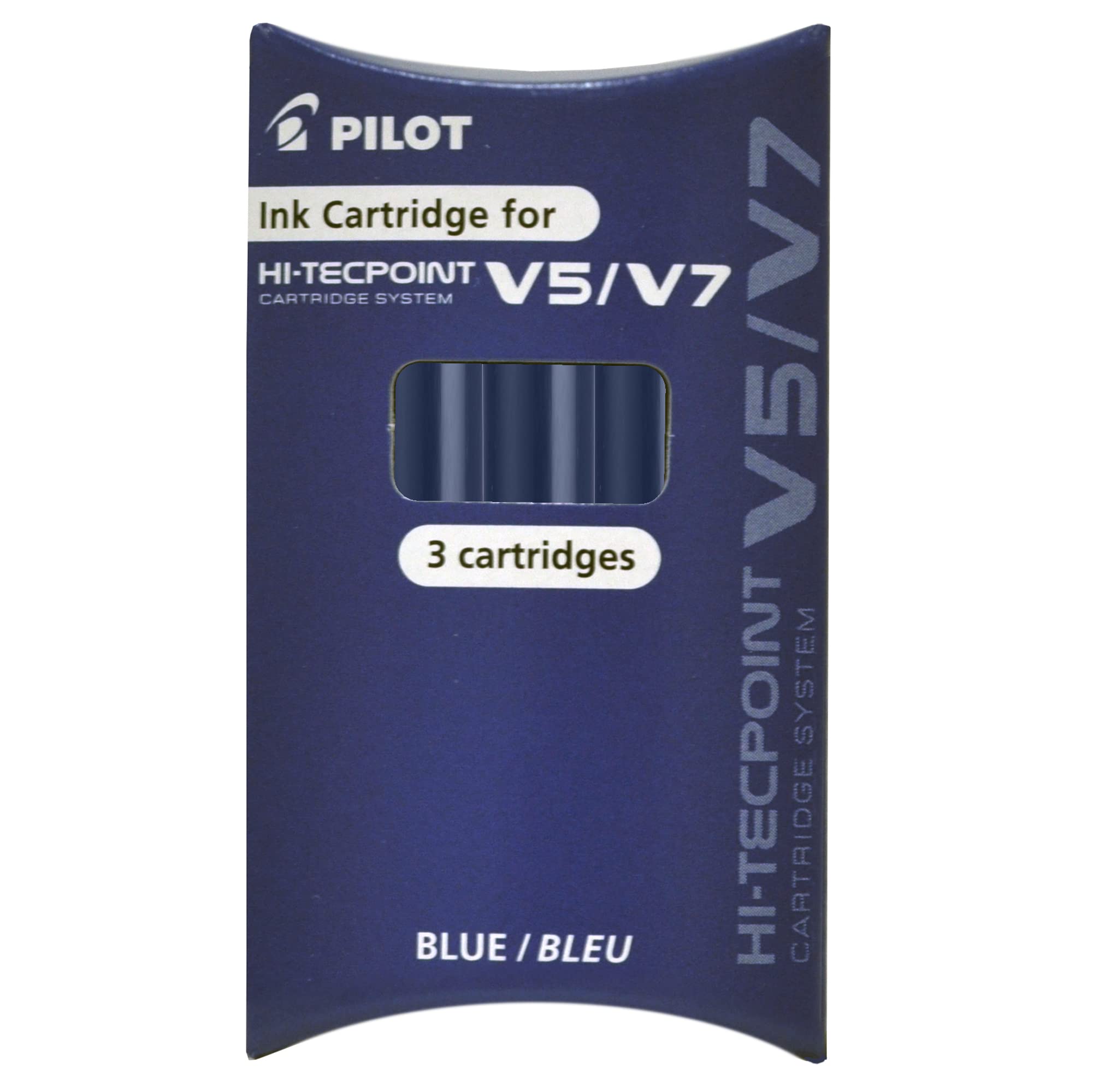 Blue Ink Refills for V5-V7 Pens (3 Units)