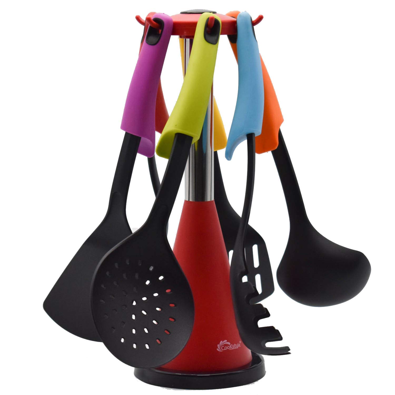 Swabs® Elevate Silicone Kitchen Utensil Set with Compact Storage Stand - 6 pcs Set