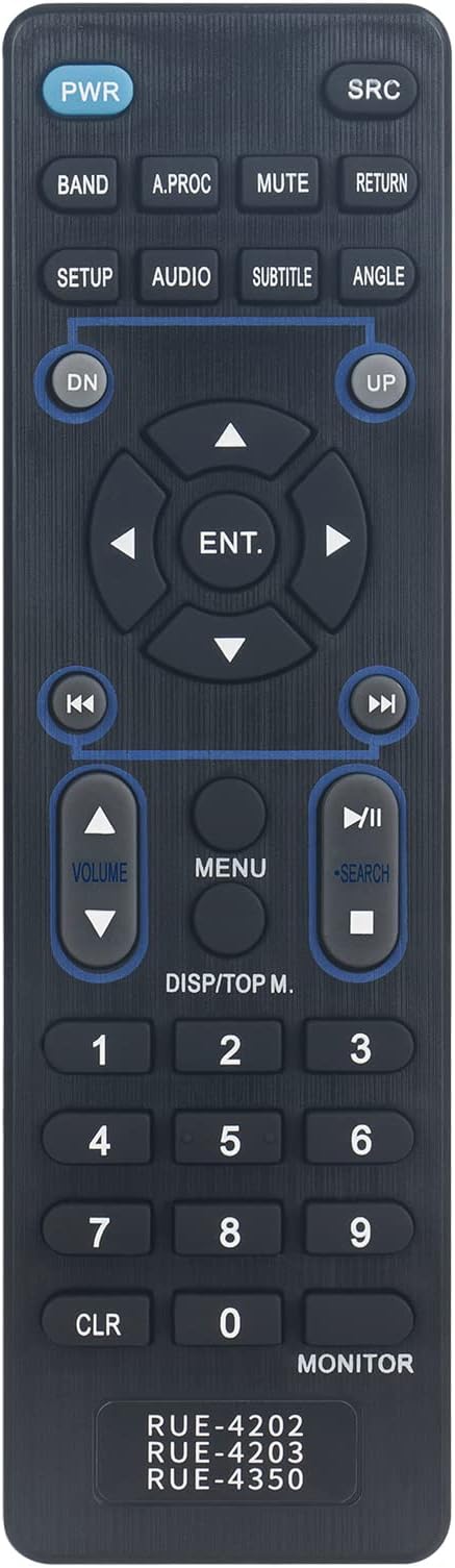 PERFASCIN RUE-4202 RUE-4203 RUE-4350 Replace Remote Control fit for Alpine Car Audio System IVA-W200 IVA-D310 INA-W910 CDA-117E CDE-152 CDA-9887 IVA-D900 IVA-W505 IVA-D106