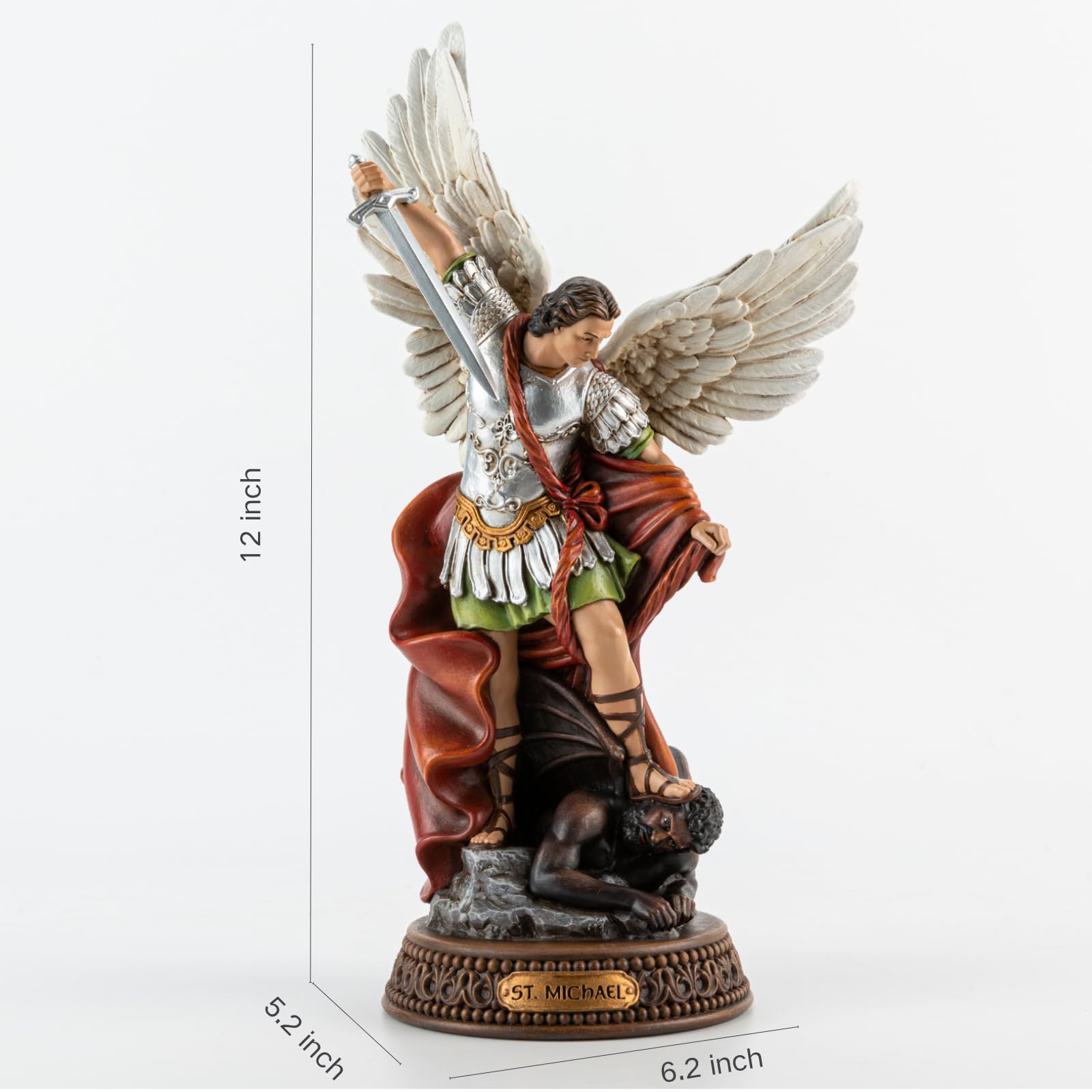 DevotedWalls St Michael The Archangel Painted in Full Color,12