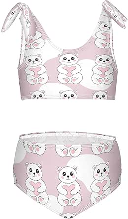 Toddler Girls Two Piece Swimsuit Bathing Suit Mermaid Split Bikini