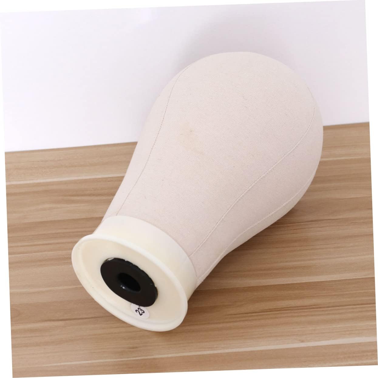 8.26 Inch Canvas Mannequin Head with Needle Holder for Wig Styling Display and Training Salon Manikin Head Stand