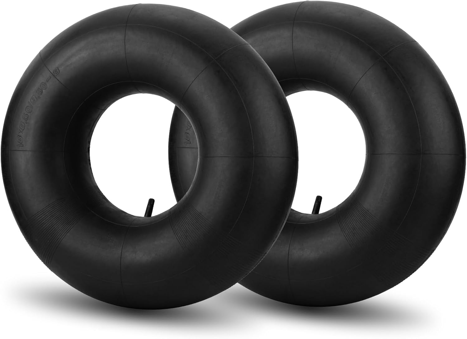 18x8.50-8 18x9.50-8 Inner Tubes, 2 Pack Heavy Duty Replacement Tire Inner Tubes with Straight Valve Stem for Lawn Mowers, Wheelbarrows, ATVs, Go Karts, Tractors, Snow Blowers, Golf Carts, Trailers 18x8.50/9.50-8