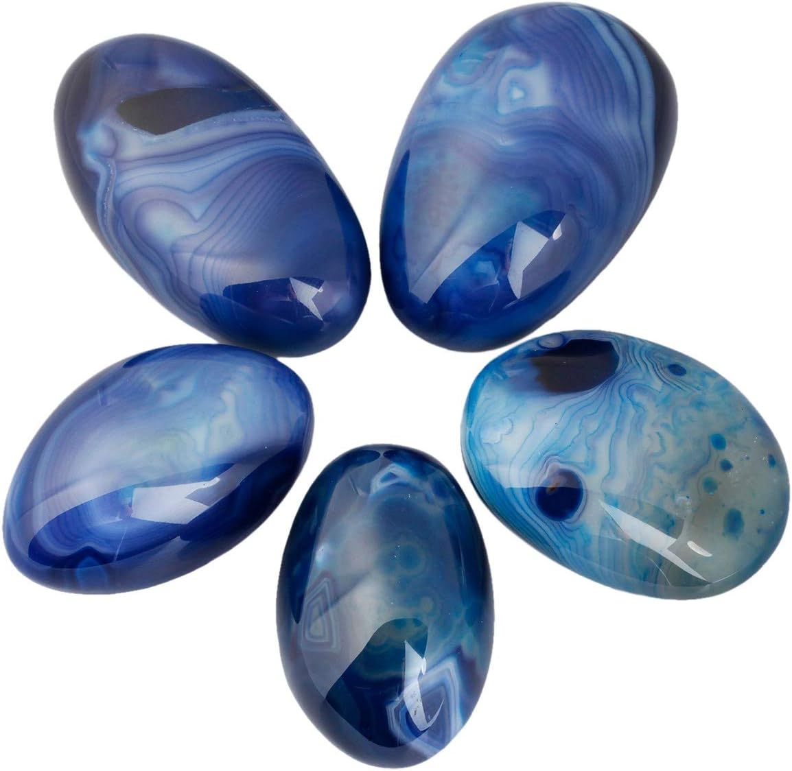 blue agate polished