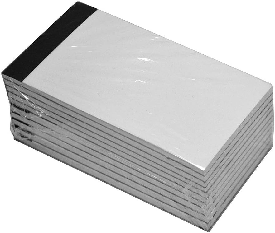 Royce Leather Replacement Pack of 10 Plain Pads Note Jotters