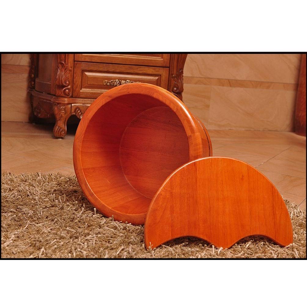 Secchio per pediluvio in Legno, Vasca idromassaggio per pediluvio, vaschetta per Piedi ammollo, Secchio per pediluvio con Coperchio, vaschetta per pediluvio per Adulti, Secchiello in Legno per