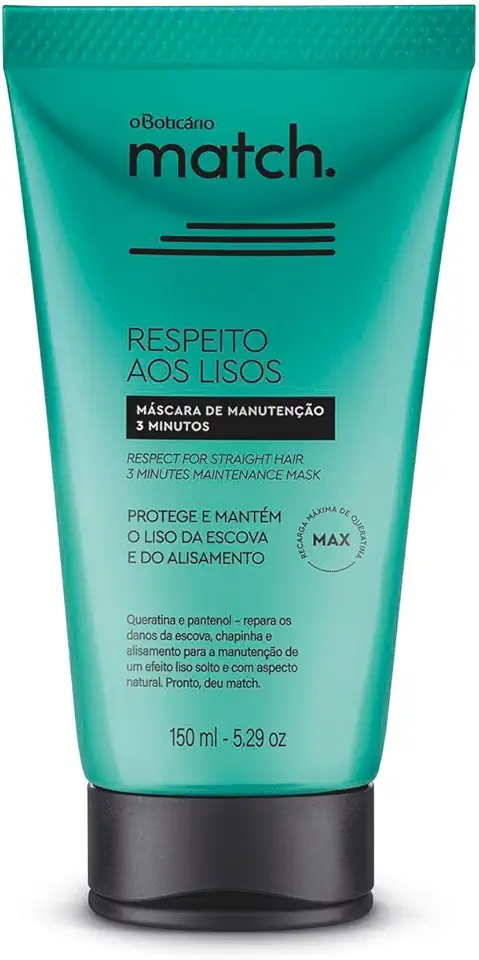 Máscara de Manutenção 3min Respeito aos lisos 150ml