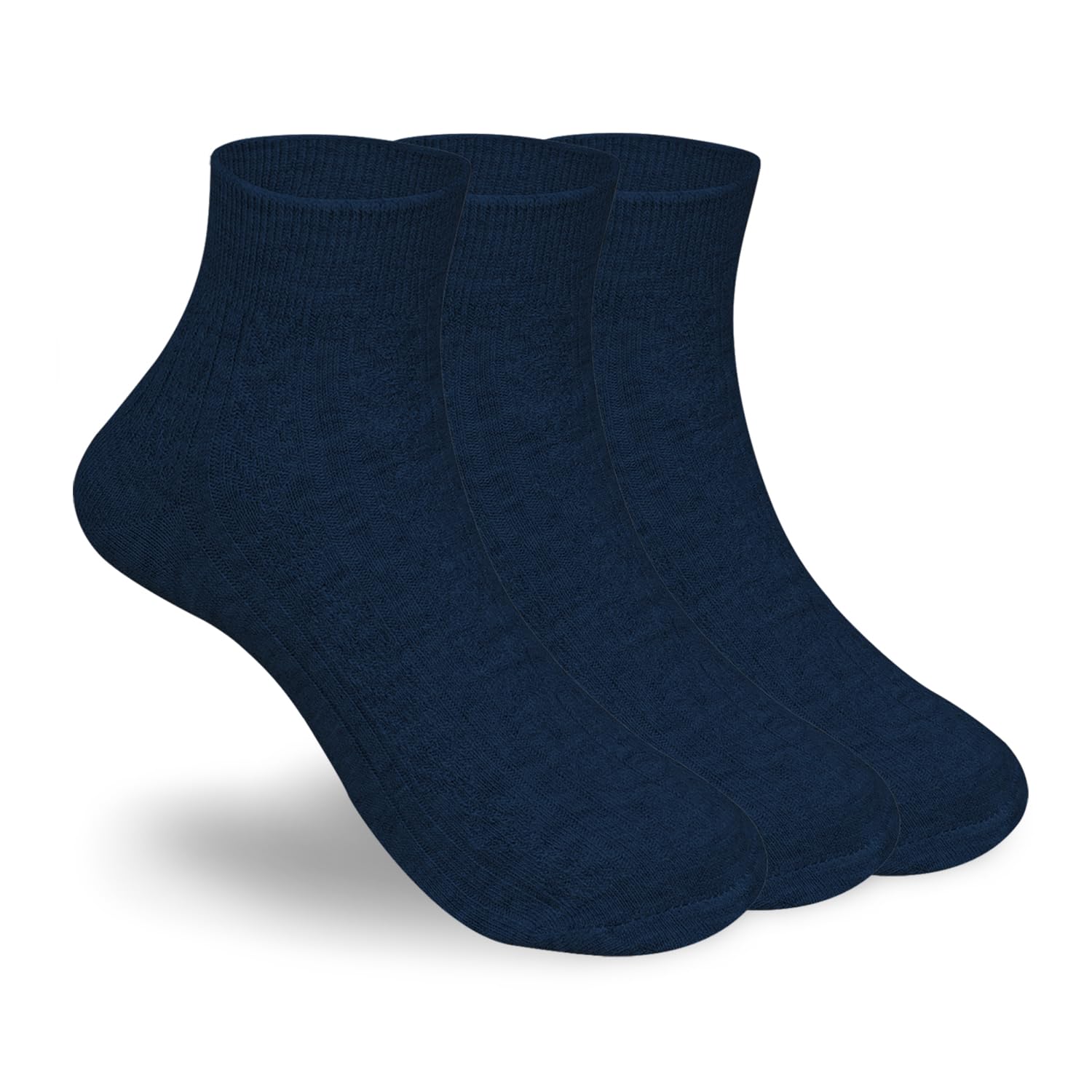 Anti-Odor Bamboo Ankle Causal Designer Socks for Womens | Smell Free & Breathable | Anti-Bacterial | All- Day Comfort | Pack of 3-image-18
