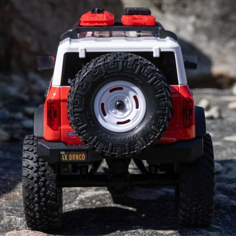 Axial 1/24 SCX24 F Bronco 4X4 RTR Brushed Rock Crawler (Battery & Charger Included) - Remote Control Car, RC Cars, RC Rock Crawler 4WD RTR 1/24 Scale for Adult (Red (AXI00006V2T6))