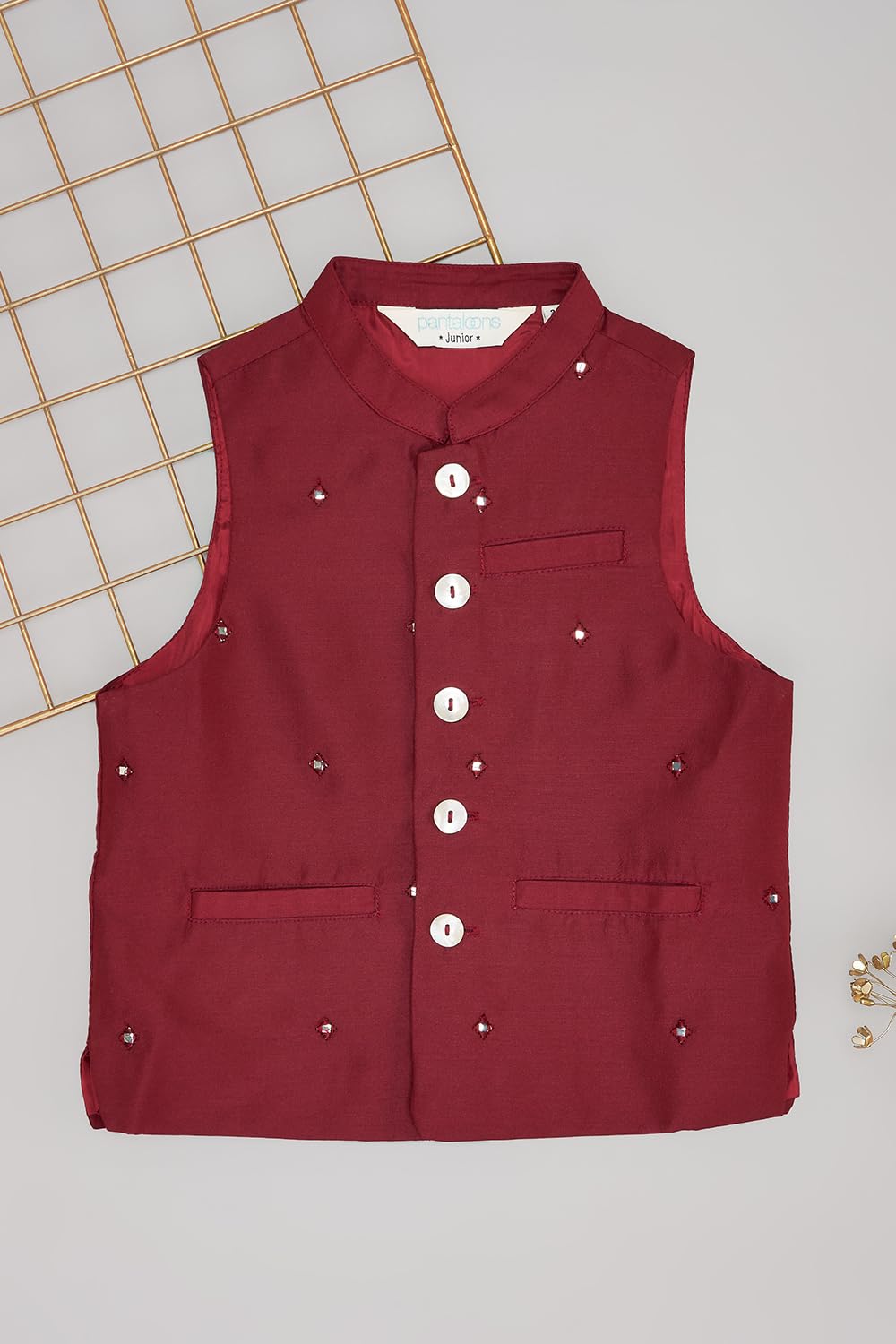 Indus Route by Pantaloons Boys Waistcoat