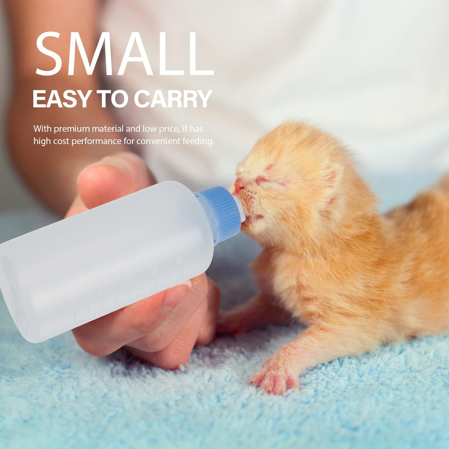 SUPVOX 3pcs Cat Feeding Bottles Pet Nursing Supplies for Kittens and Puppies Food-Grade with Measurement and Durable Nursing Tools for Small Pets