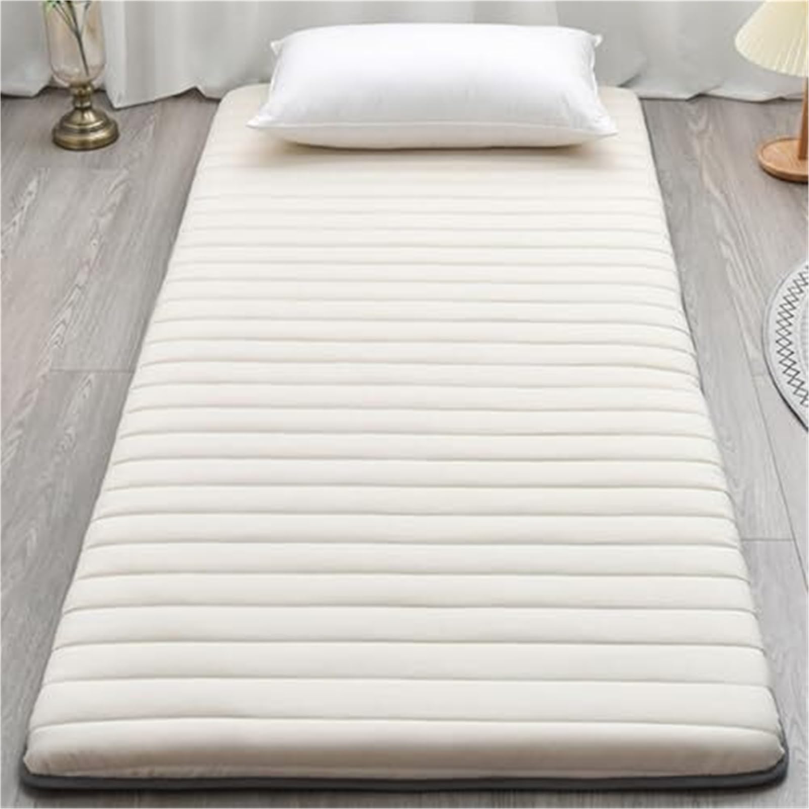 Tappetino giapponese spesso, traspirante, per alleviare la pressione, matrimoniale, per casa e campeggio (blu, 80 x 190 cm), massimo comfort e supporto