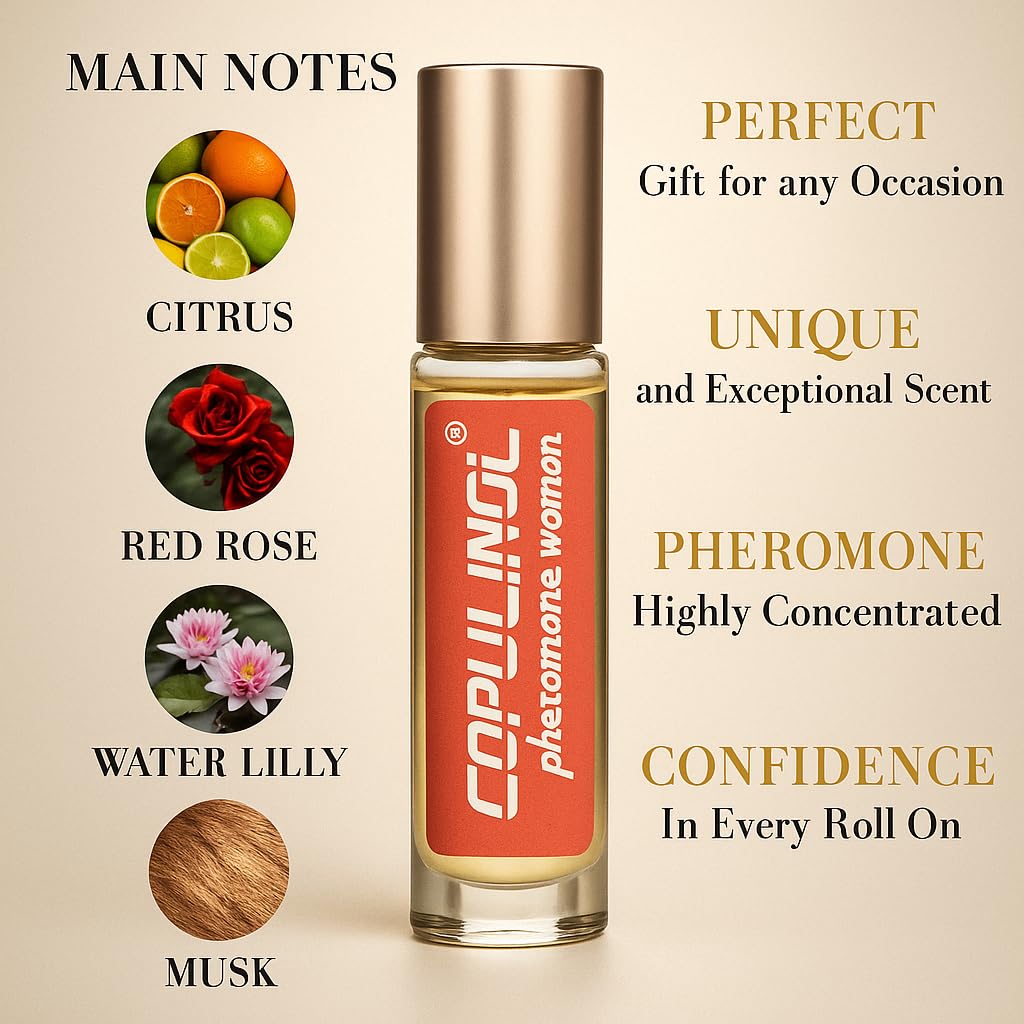 Pherolec Global COPULINOL 100% Pheromone for Women Strong Pheromones Perfumes Women Cologne Essential Oil Original Long-lasting Infused Best Scent Travel Perfume For Her Fragrances 0.34 Fl Oz Roll On - Image 2