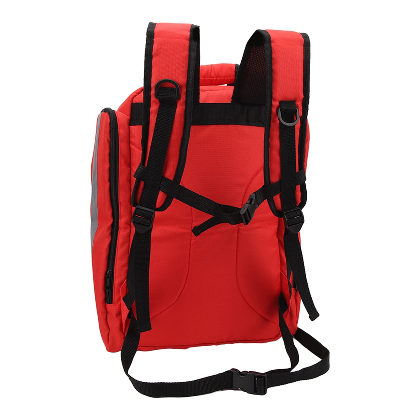 Bolsa de Bombero, Mochila de Emergencia de Gran Capacidad con Tira Reflectante, Bolsa de Primeros Auxilios Médica Oxford 600D Duradera para Viajes, Camping, Rescate Al Aire
