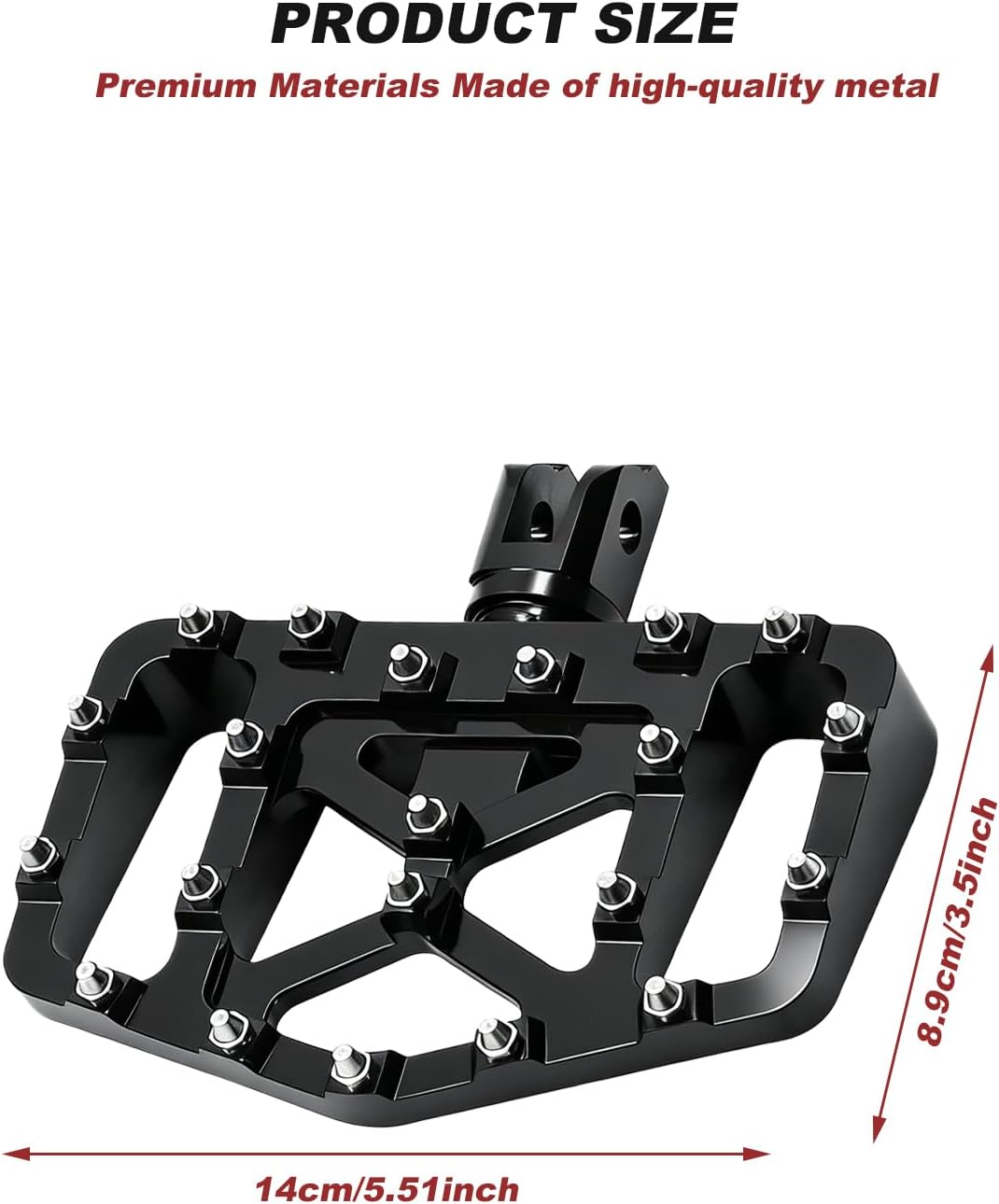 Motorcycle Foot Pegs Softail Rider Driver Footpeg compatible with Harley Davidson FXBB FXLR FXLRS FXLRST FXST FLSB FXBR FXBRS Sportster S RH1250S