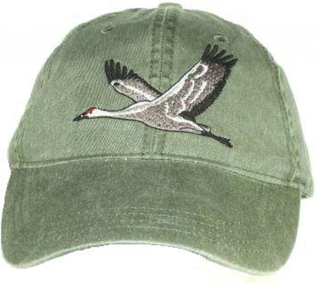 Tom's Bird Feeders Sandhill Crane Embroidered Cotton Cap