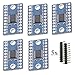 HiLetgo 5pcs TXS0108E High Speed Full Duplex 8 Way 8 Channel Level Conversion Module 8-Bit 8 CH Logic Level Bi-Directional Converter Module
