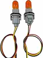 ３set-12本 Amazon.com: Headlight Turn Signal Bulb Socket Wire Harness