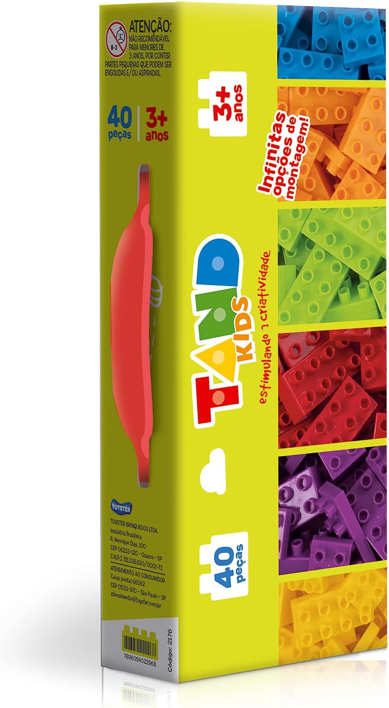 Toyster – Tand Kids: Mini Maleta 40 peças – Blocos para Montar – Tand
