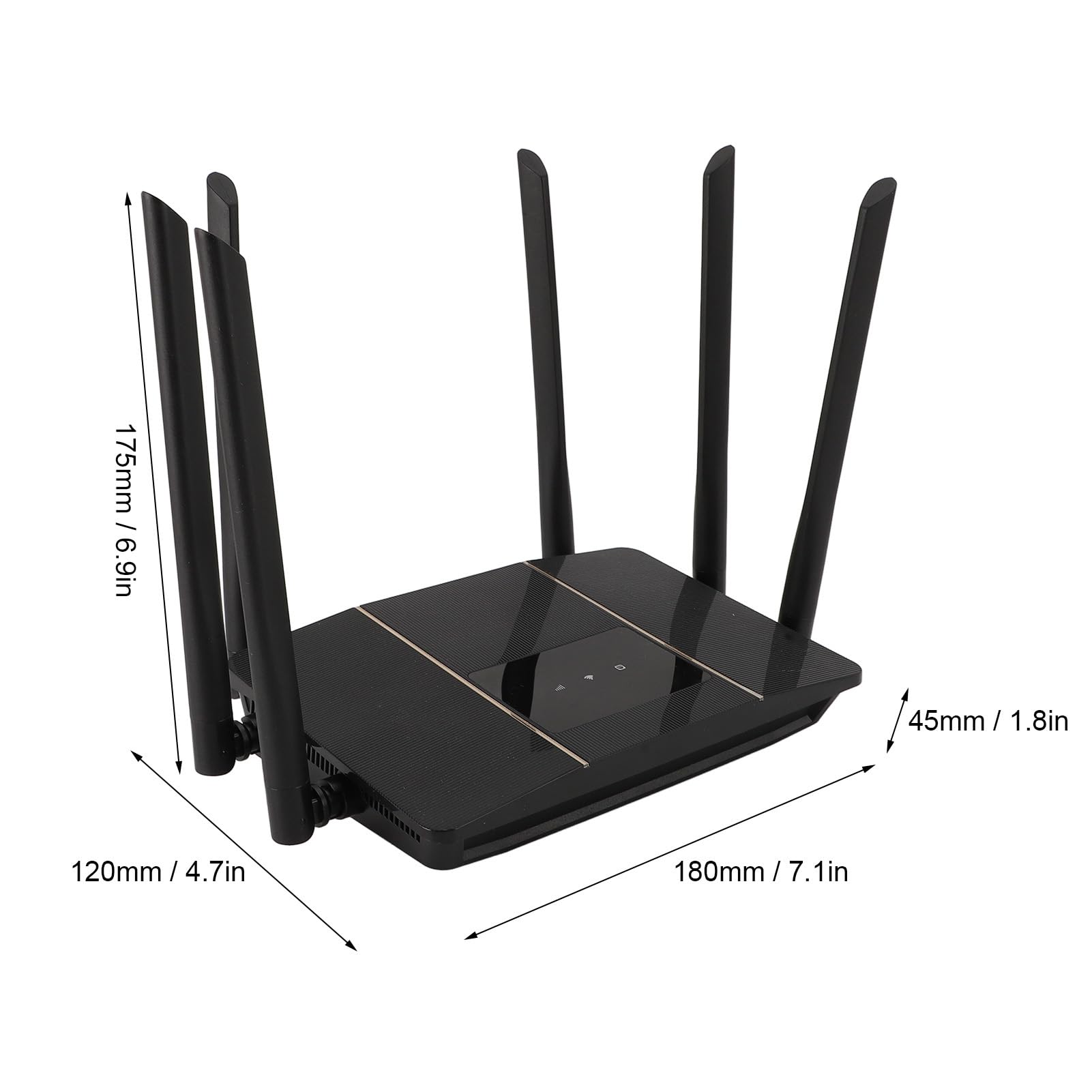 Router 4G con Slot per Scheda SIM, Modem Router LTE 300Mbps, 6 Antenne Versione Europa Asia, per Ufficio Domestico, con Copertura di Rete Stabile Fino a 300 Mq