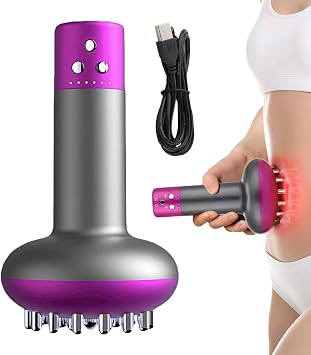 Body Massagers for Muscles - Heated Massage Devices,Adjustable 9 Settings Belly Massage Brush,for Skin Firming Tissue Fat Face Neck Shoulder Back Arm Stomach Belly Butt Leg