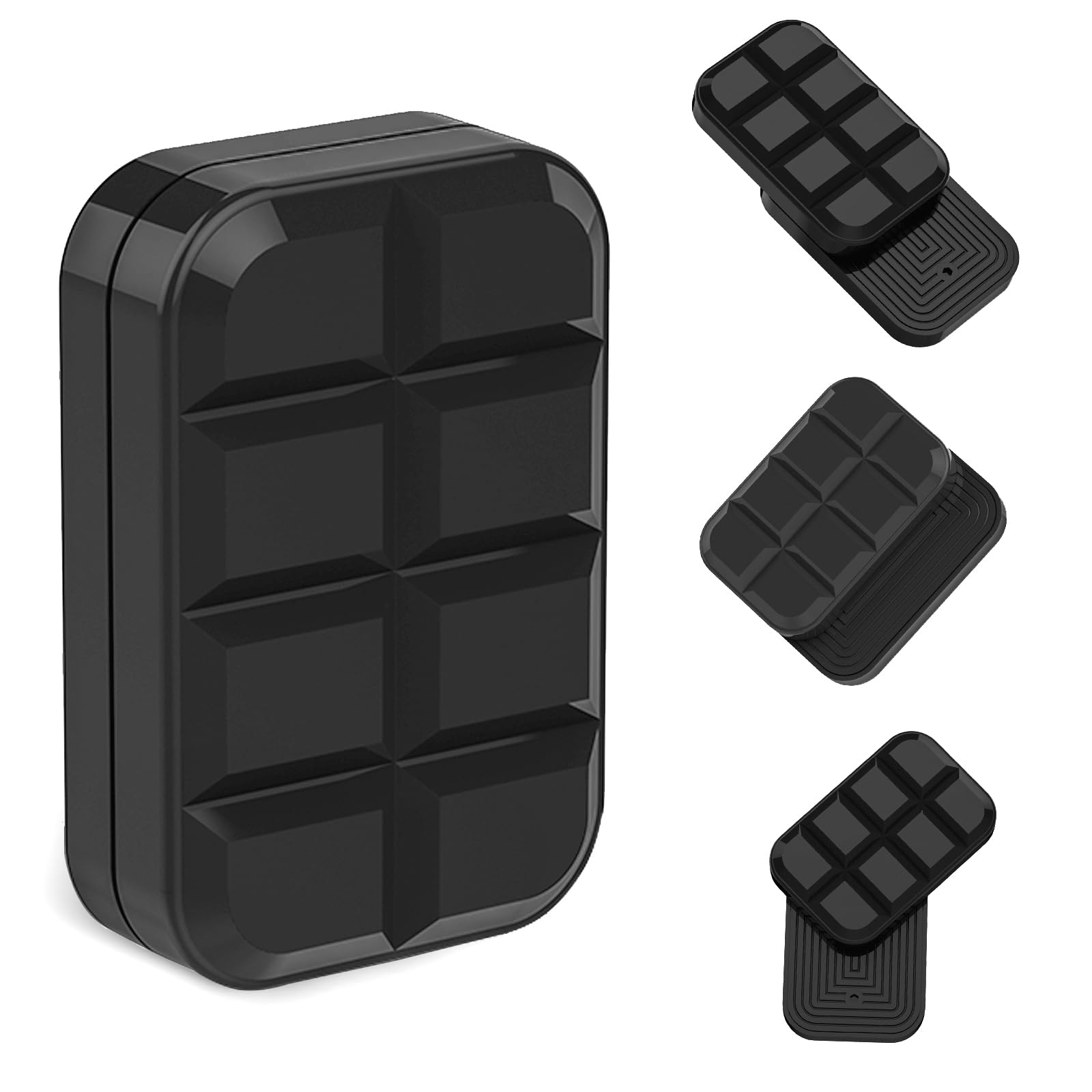 Fidget Toys Adults Metal Fidget Slider Magnetic EDC Haptic Fidget Toys for Adults (Chocolate Black)