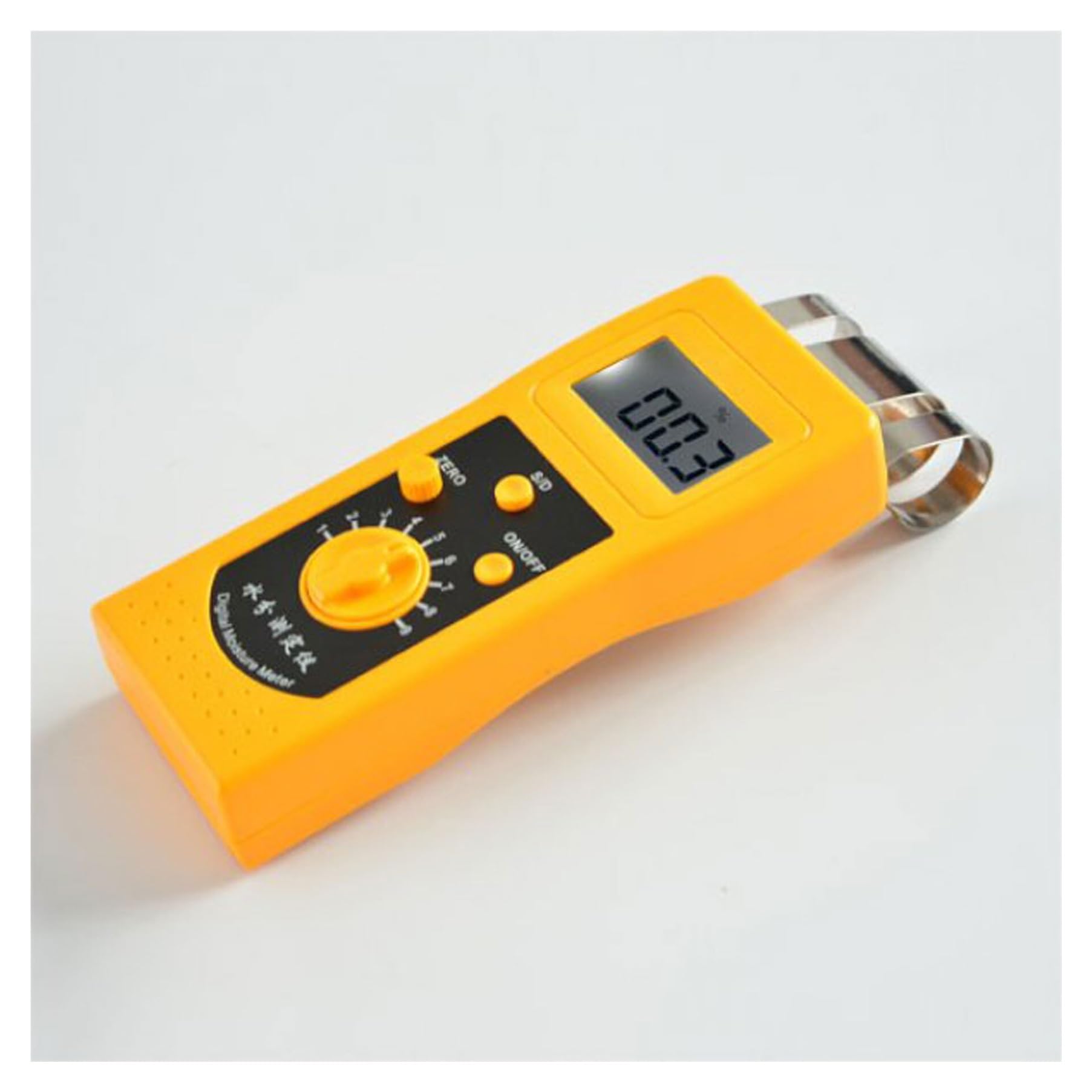 Mnmioio One Color Digital Moisture Tester, Dm200t Textile Moisture Meter Used To Measure Different Kinds Of Cotton Clothes, Yarn, Wool And Other Materials