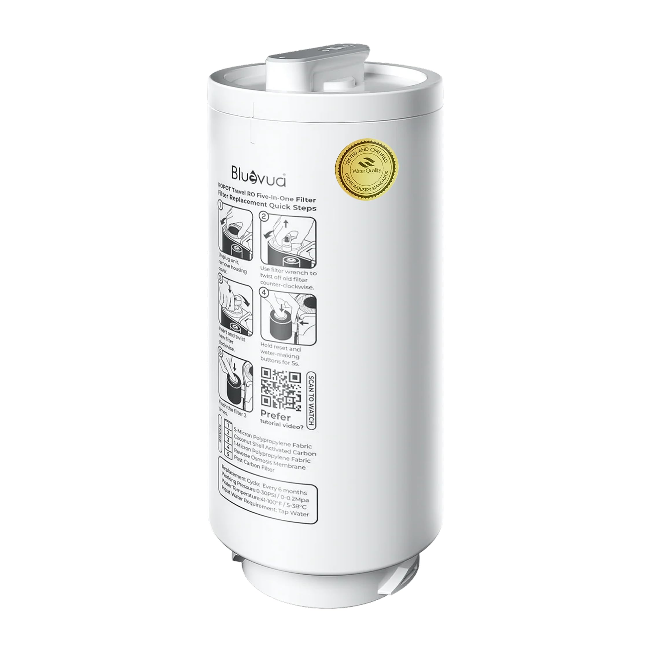 Amazon.com: Bluevua Official 5-IN-1 RO Filter, Replacement for