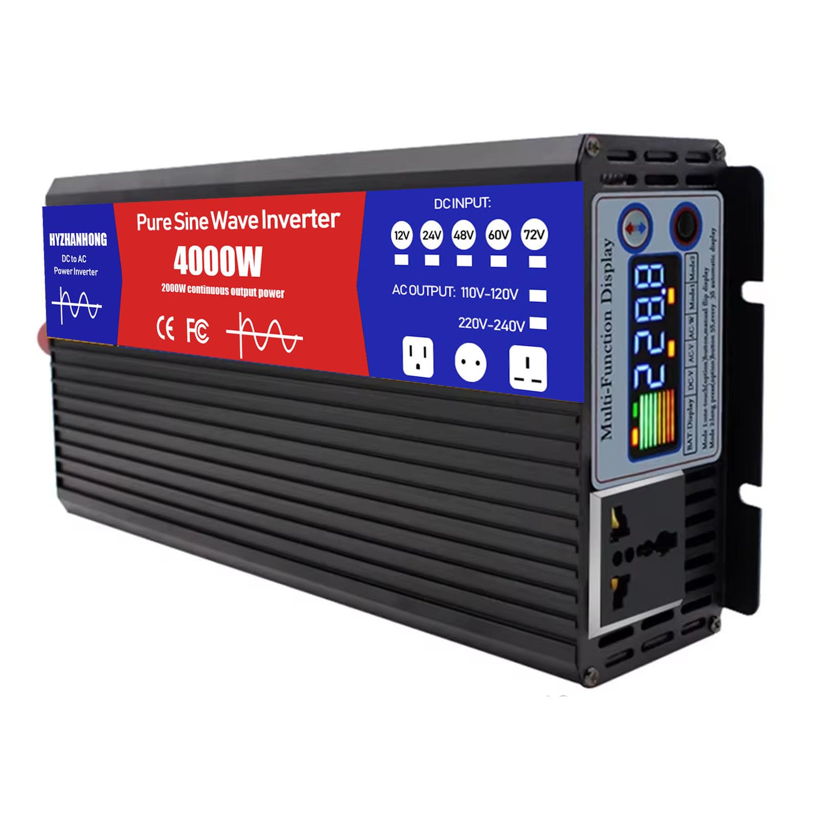 Hyzhanhong 48V To 220V 50Hz 50Hz/60Hz 4000 Watt Pure Sine Wave