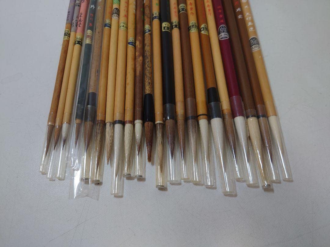 Amazon.co.jp: 伝統工芸品 筆 習字 書道 熊野筆 毛筆 22本 : 文房具