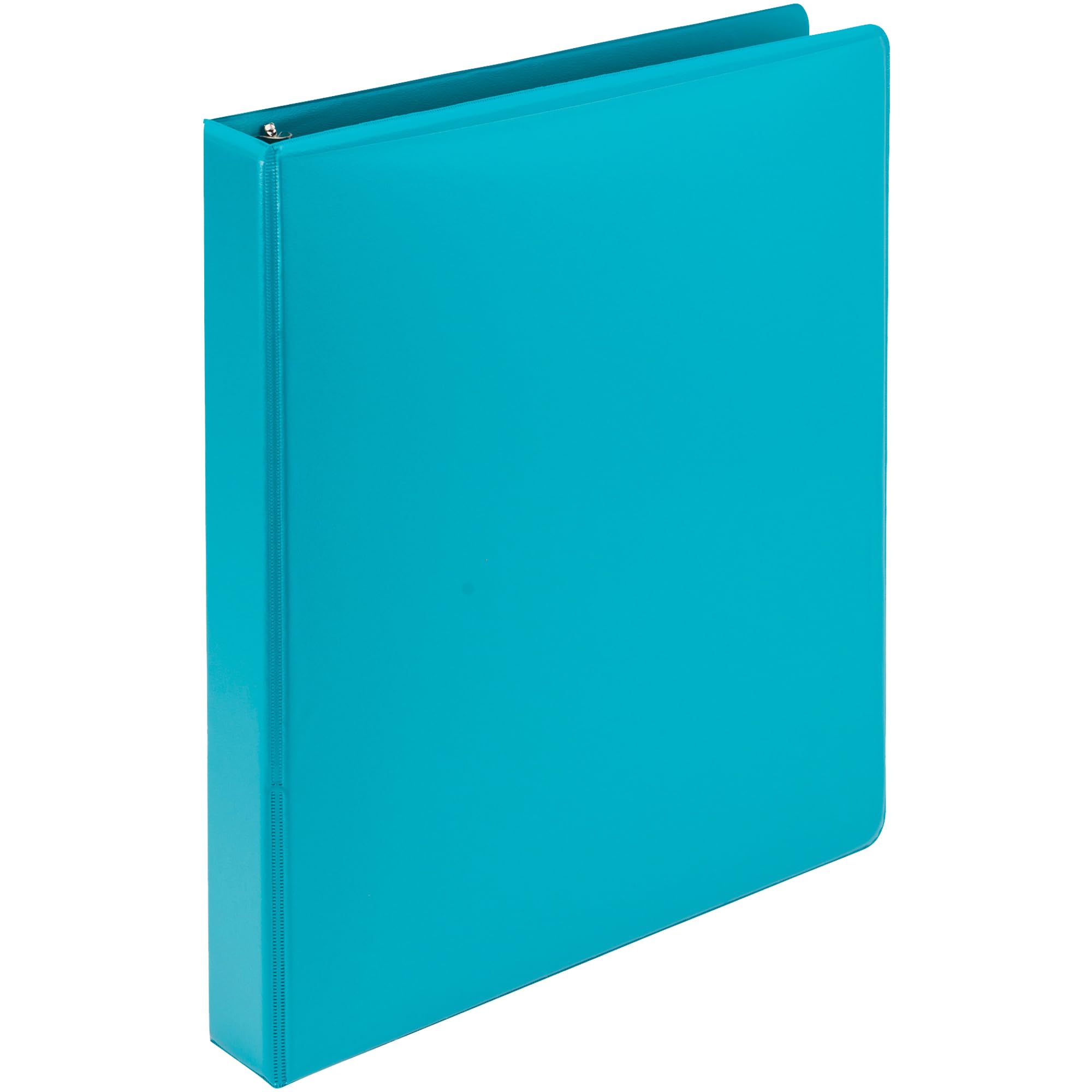 Samsill Plant-Based 1 Inch Durable Round Ring, View Binder, Eco-Friendly, USDA Certified Biobased, Single, Aqua Blue