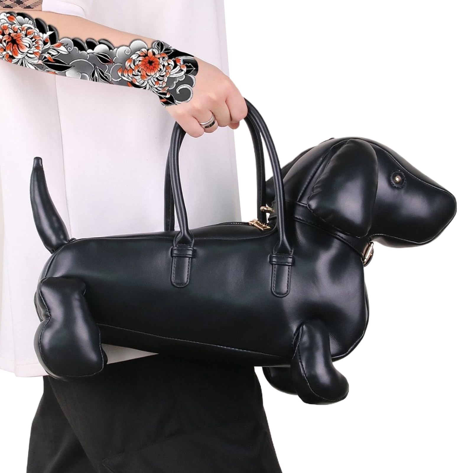 Generico Borse Portafoglio Impermeabile a Forma di Cane | Borsa Tote Grande Capacità per Ragazze Viaggio Quotidiano Ufficio Shopping Compleanno Vacanza