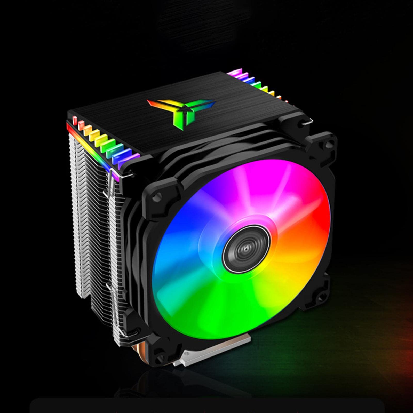 per Computer Dissipatore CPU Ventola PC Raffreddamento con 4 Tubi di Rame ARGB Sincronizzazione PWM Adatto per Assemblaggio