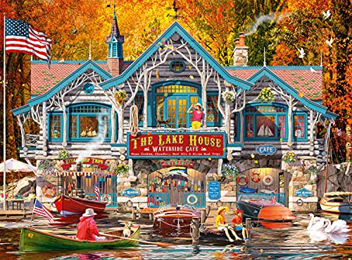Buffalo Games - Retreat at The Lake - 1000 Piece Jigsaw Puzzle