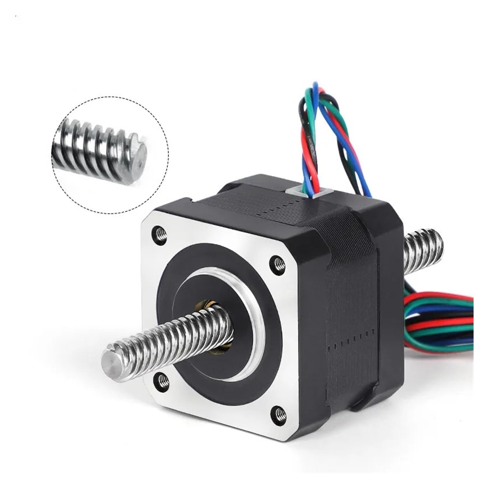 NEMA17 34 mm liniowy silnik krokowy ze śrubą sterującą Tr8(T8 2 mm Lead, 200 mm Lead Screw)
