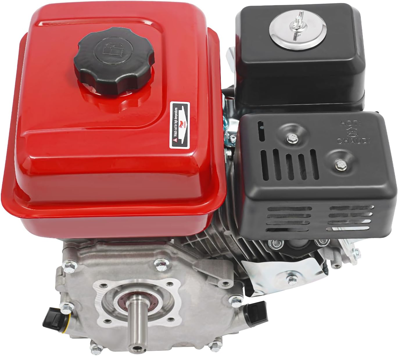 4 Stroke Gasoline Engine, 210cc 7.5hp Single-Cylinder Gasoline Engine Gas Powered Engine Motor Air-Cooled System for Brush Cutter, Agricultural and Industria Equipment 3600RPM