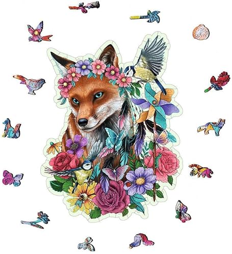 Miniatura 5 de Ravensburger Colorful Fox 17512 - Rompecabezas de madera de 150 piezas para adultos y niños a partir de 10 años