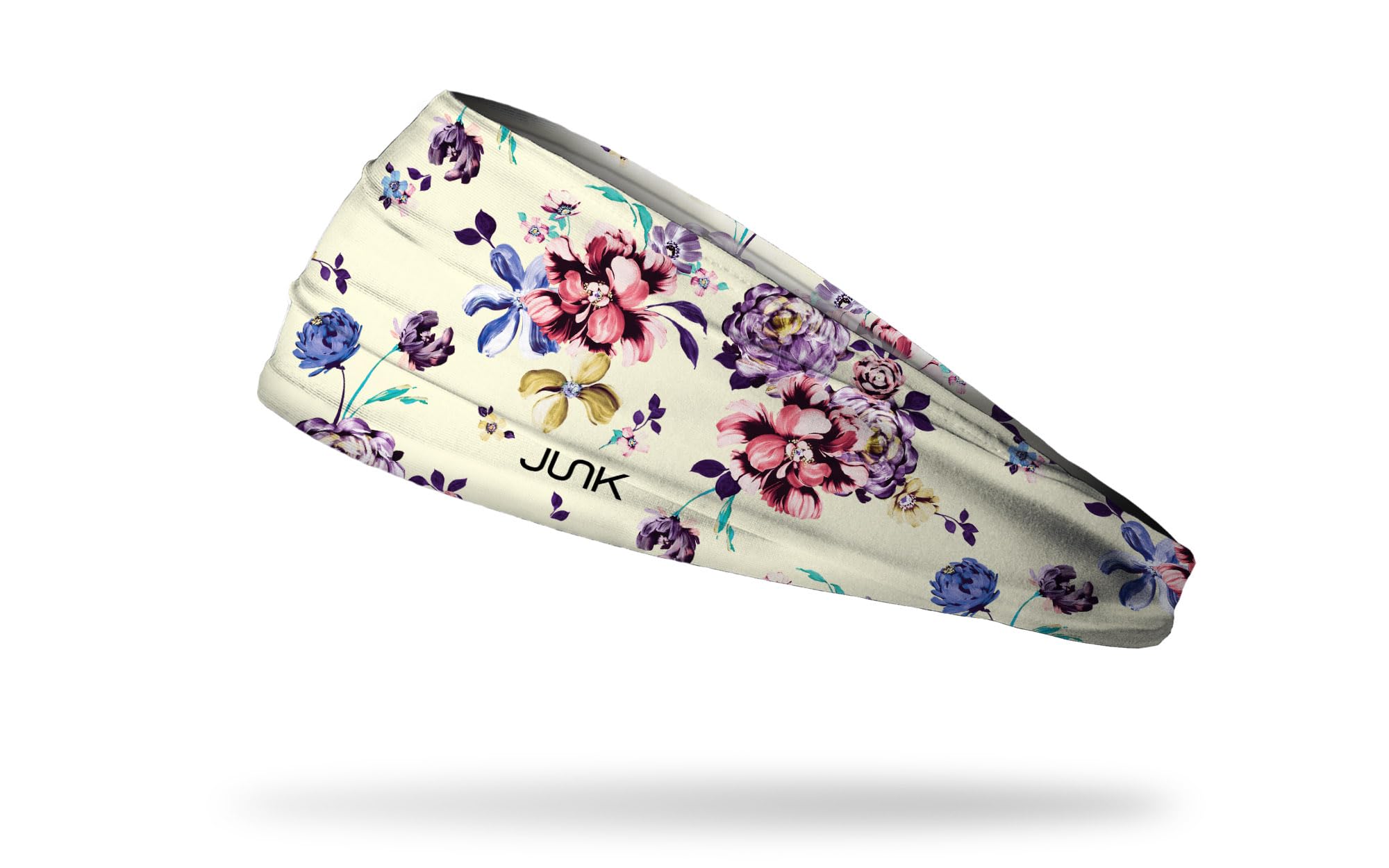 JUNK Brands Big Bang Lite Floral Headband - Moisture-Wicking, Performance Fabric, Non-Slip, Sports Sweatband for Men &amp; Women