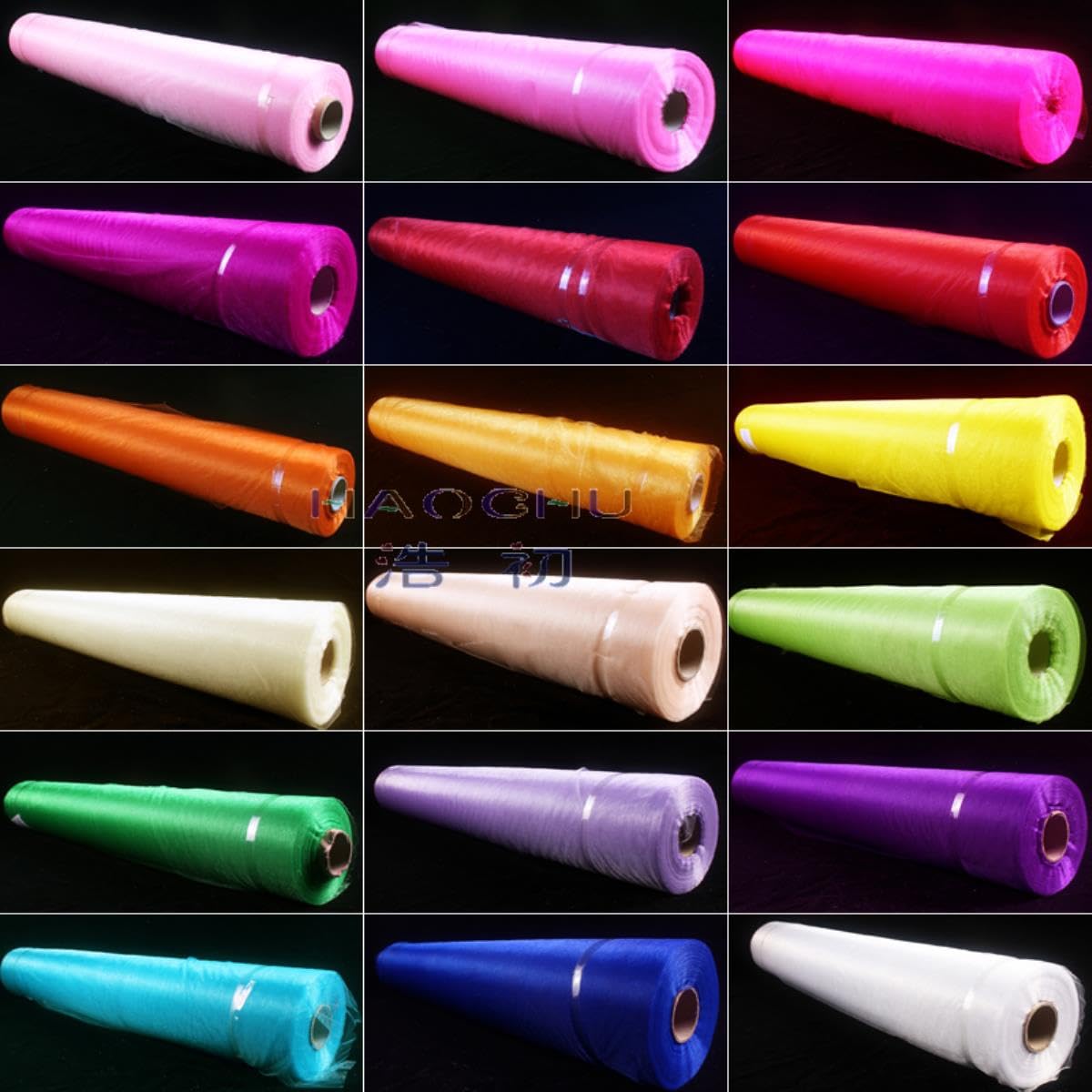 (50 m/Lote) Rollo de Tela de Tul de Organza Transparente para Boda de 75cm de Ancho, artesanía DIY, decoración de Festival de cumpleaños para niños, Camino de Mesa, guirnaldas-Azul Claro