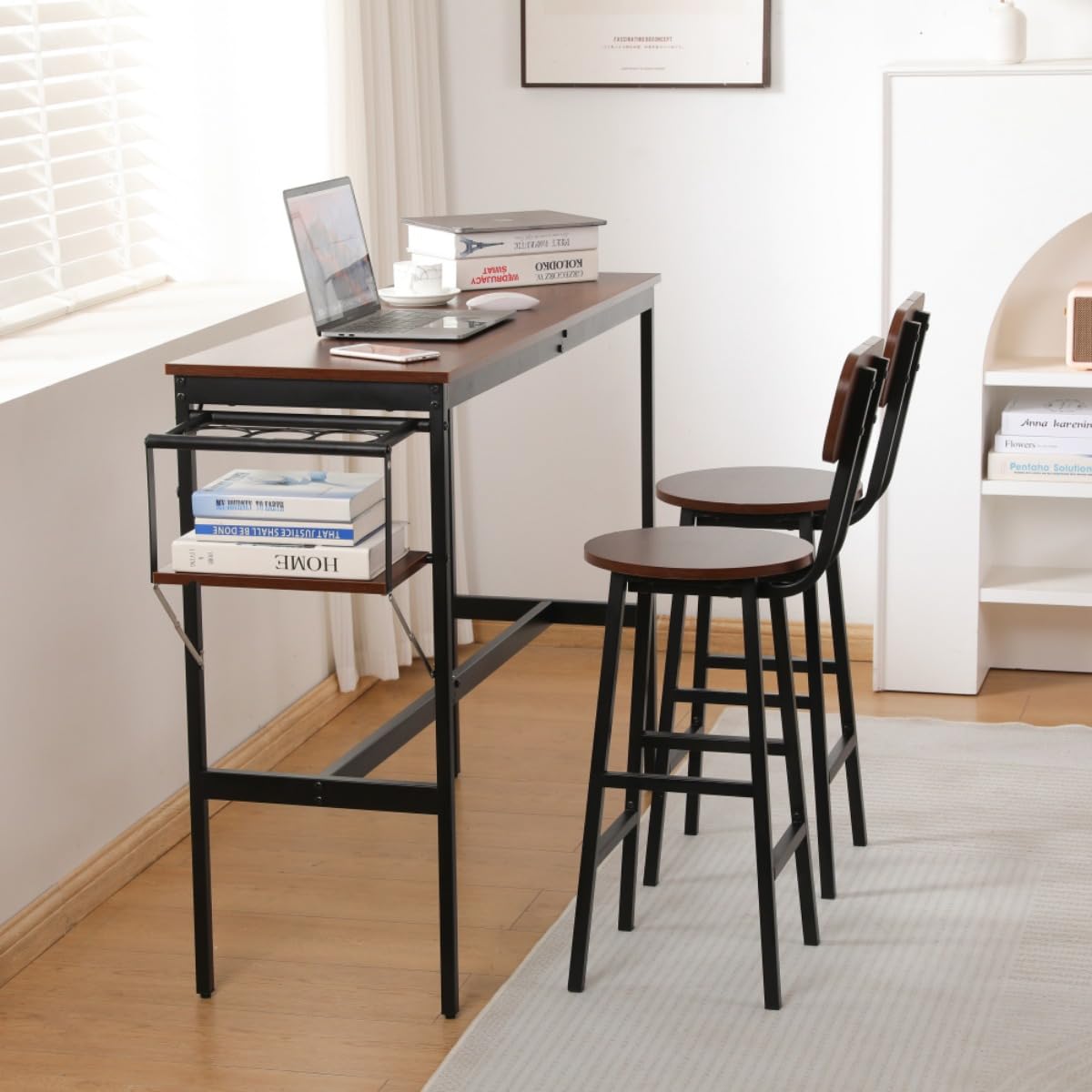 新発売 カウンターテーブル スツール 3点セット ハイテーブル 木製 カウンター Amazon｜カウンターテーブル スツール 3点セット ハイテーブル